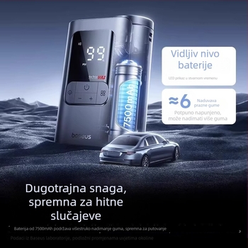 Baseus Gotrip VA1 Mini bežična pumpa za zrak za automobile i električna vozila