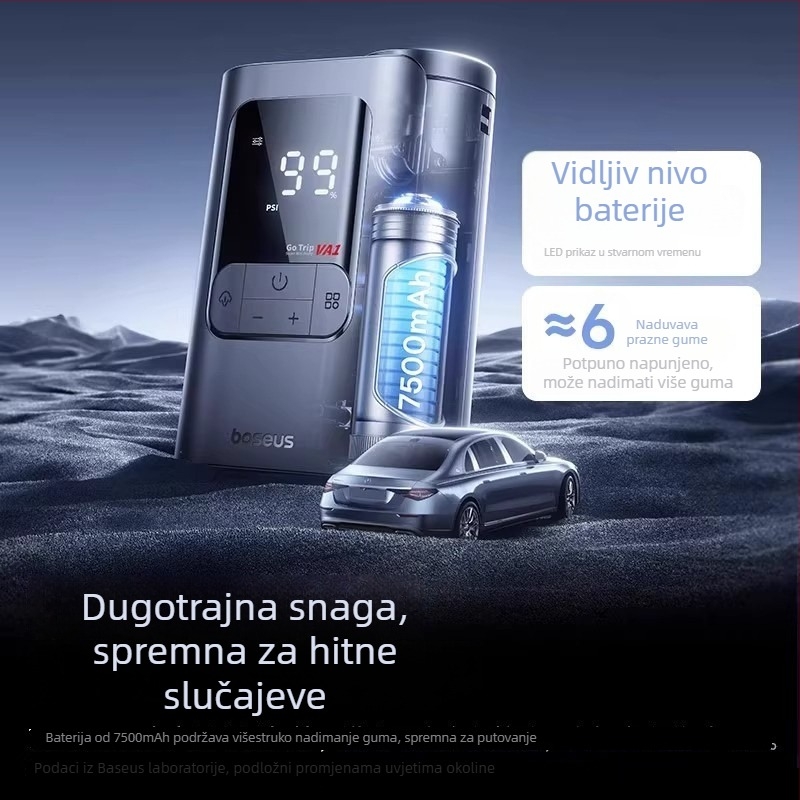 Baseus Gotrip VA1 Mini bežična pumpa za zrak za automobile i električna vozila