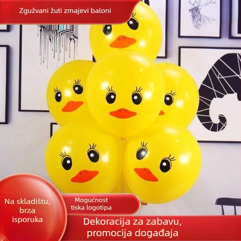 Lateks balon, kružnog oblika, s tiskanim logotipom, za Dan djece
