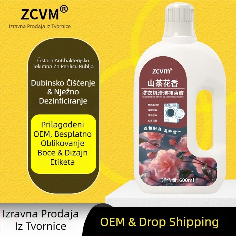 Čistač za perilicu – tekuće sredstvo za dubinsko čišćenje univerzalnog bubnja i pulsatora, CY-05, 600 ml, uklanjanje kamenca i antibakterijsko djelovanje