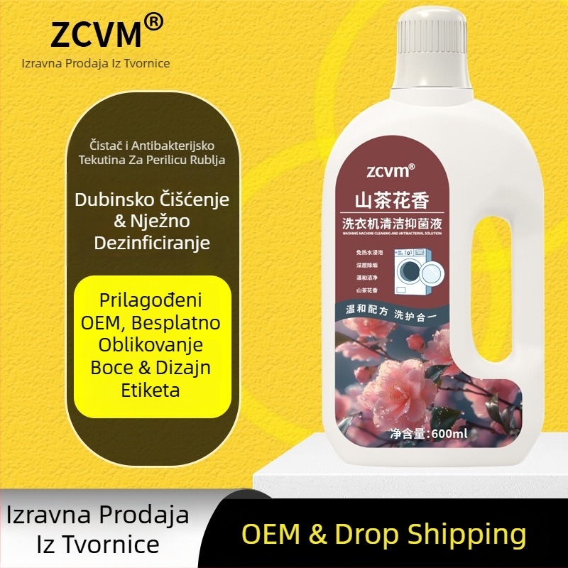 Čistač za perilicu – tekuće sredstvo za dubinsko čišćenje univerzalnog bubnja i pulsatora, CY-05, 600 ml, uklanjanje kamenca i antibakterijsko djelovanje