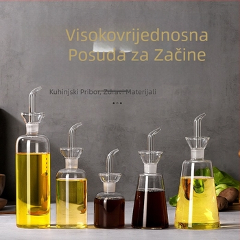 Xin Yilong borosilikatno staklo boca za ulje i začine, velika kapaciteta, moderan i jednostavan stil