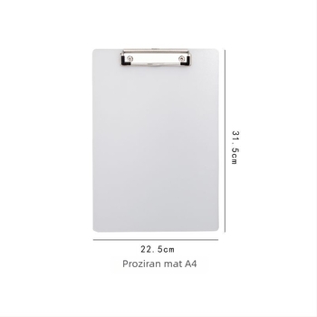 A4 clipboard s klipom ploče, plastično tijelo, debljina ploče 160cc, marka Aodiqi