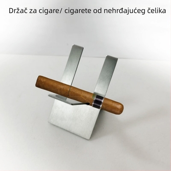 Prijenosni tronožni držač za cigare, 430 nerđajući čelik, sklopiv, jednostavan dizajn