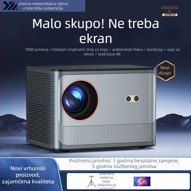 Kućni projektor s kratkim dometom, 1080p, 450 ANSI svjetlina, 45W, 3C certifikat