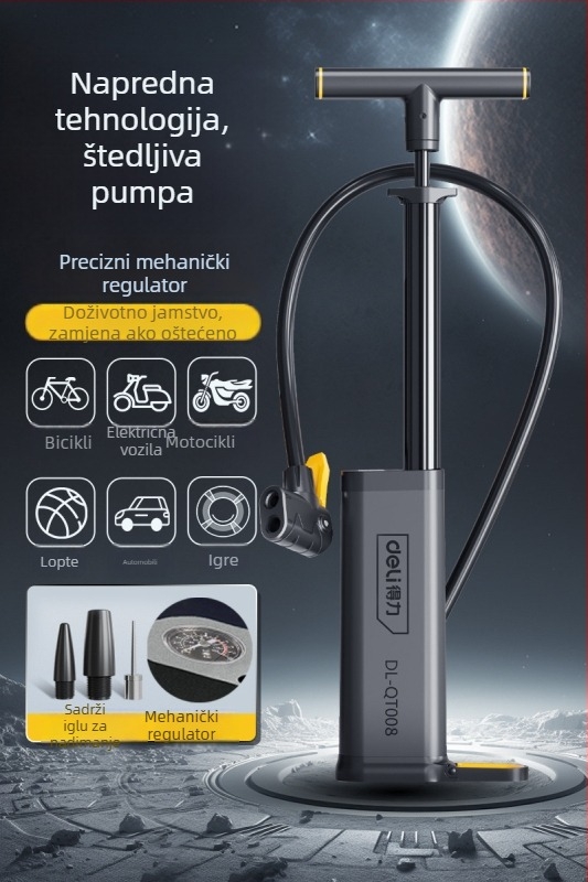 Deli visokotlačna pumpa za zrak za bicikl, bateriju EV i auto, model qt0070809