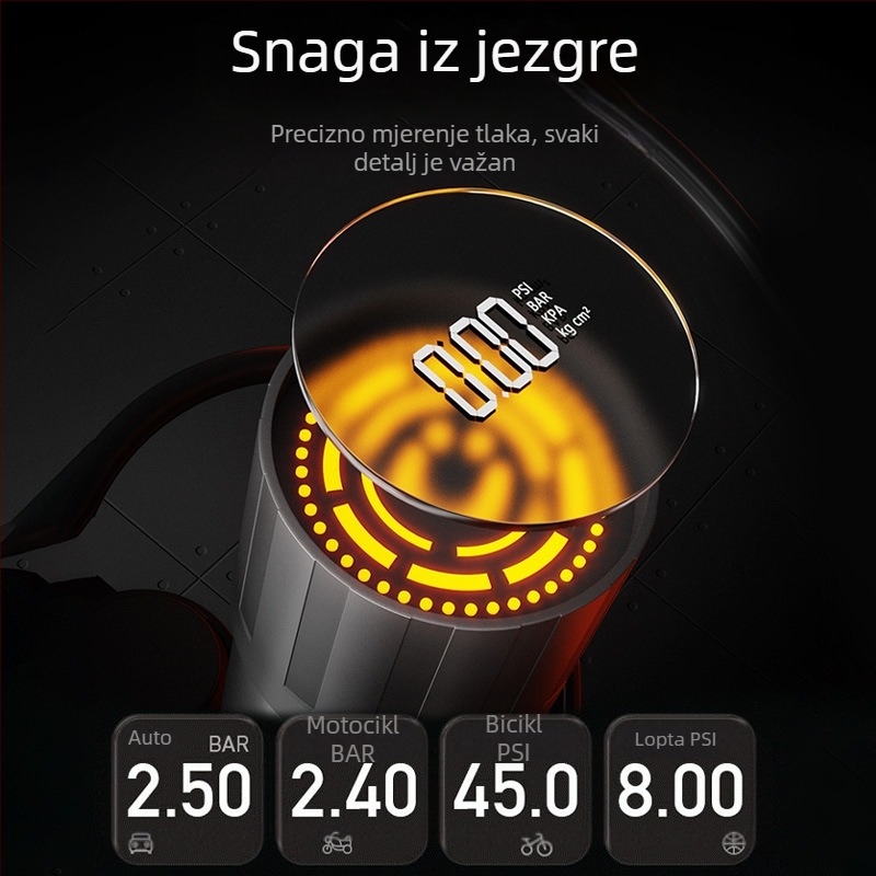 Deli visokotlačna pumpa za zrak za bicikl, bateriju EV i auto, model qt0070809