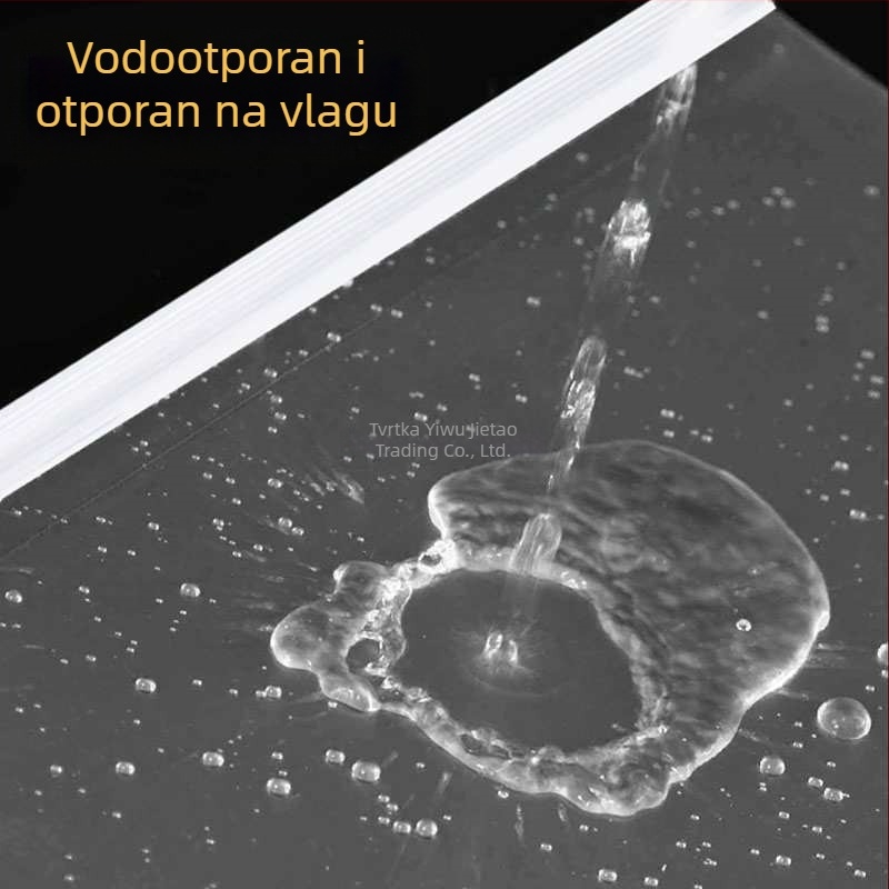 Prozirna mapa s vučnim mehanizmom, horizontalni dizajn, čvrsta plastična mapa za dokumente i izvještaje