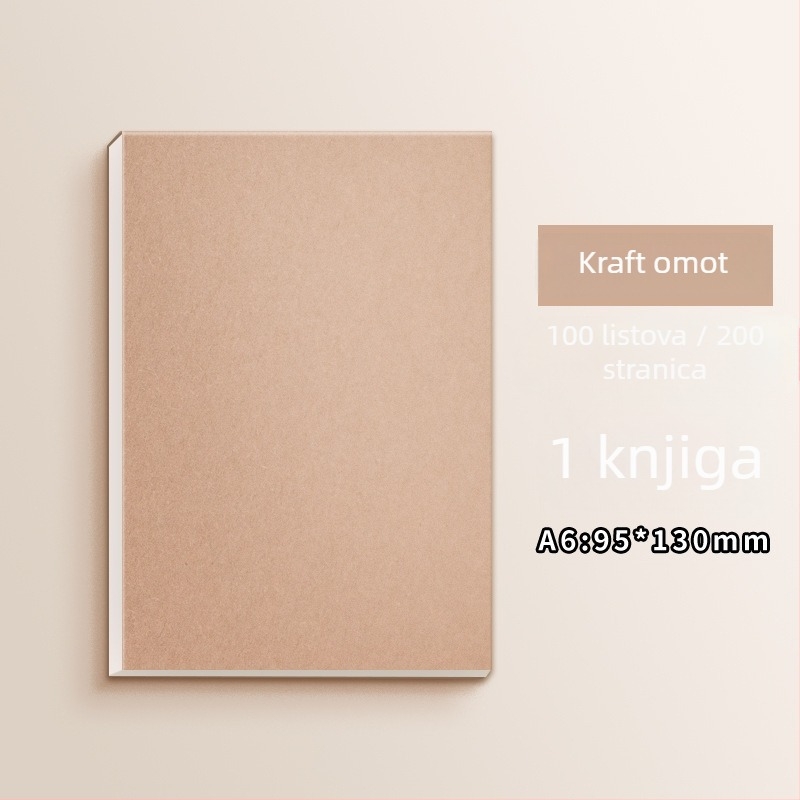 Mesibo/meishubao 200 listova, papirnati blokovi za bilješke, razdvojivi, bez ljepila, u obliku papirnate cigle