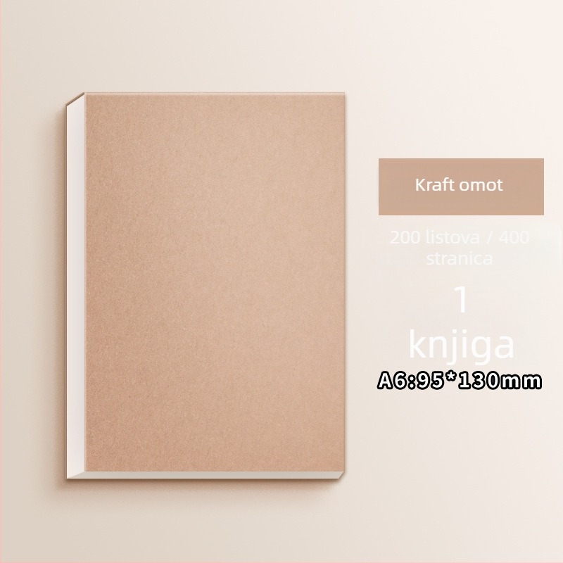 Mesibo/meishubao 200 listova, papirnati blokovi za bilješke, razdvojivi, bez ljepila, u obliku papirnate cigle