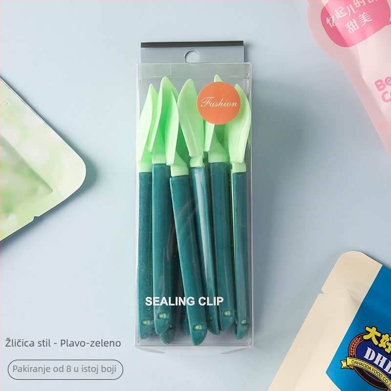 Klip za zatvaranje s dizajnom tulipana, otporan na vlagu i čuva svježinu, PVC kutija 8 komada, Youyue