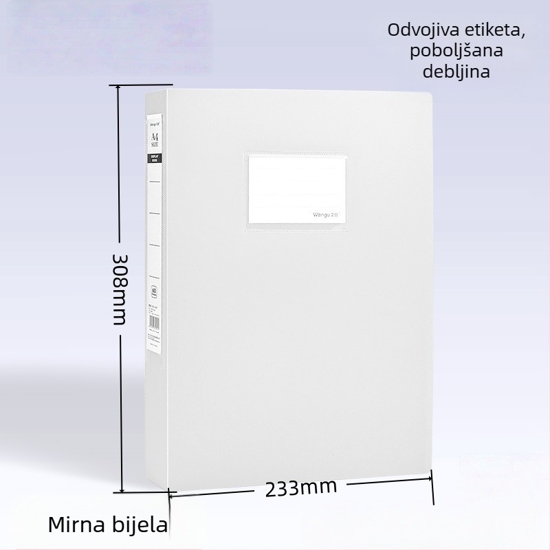 PP mapa, 40 stranica, debljina 2 mm, debljina materijala 0,5 mm