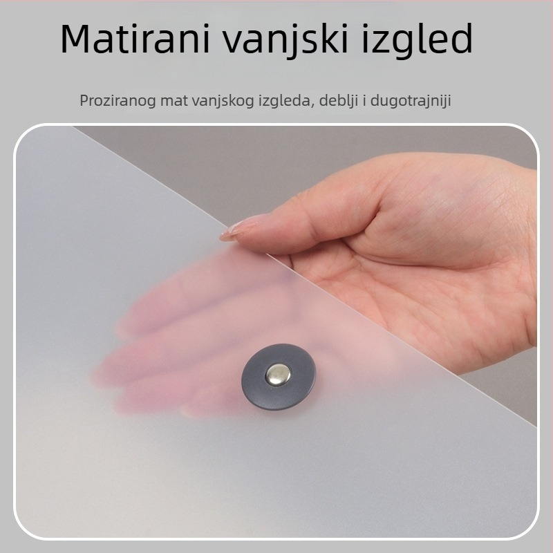 A4 perforirana mapa s jednim klipom, plastična, model 03, klipsa veličine 1, pogodna za A4 dokumente