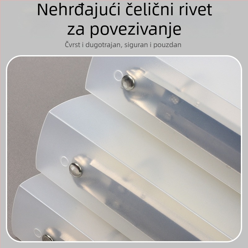 A4 perforirana mapa s jednim klipom, plastična, model 03, klipsa veličine 1, pogodna za A4 dokumente