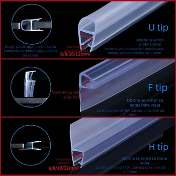 Magnetska brtva za vrata — marka Strength, model Seal strip, Regular Fit, namjena: vrata, stil Novi kineski stil