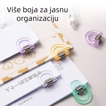 Deli PP-5855 TA867-04 plastična prozirna mapa s klipsom 28 mm