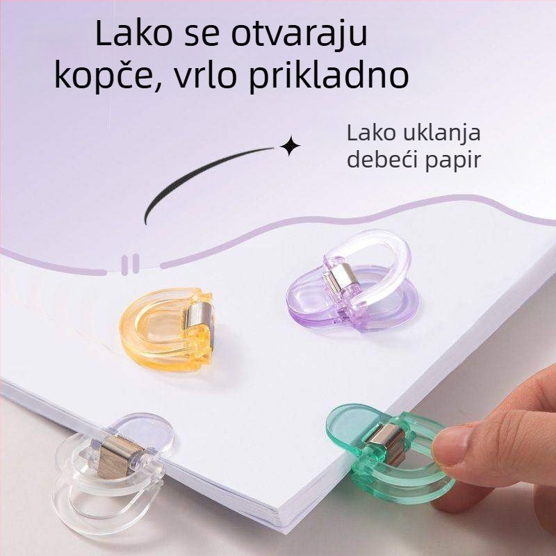 Deli PP-5855 TA867-04 plastična prozirna mapa s klipsom 28 mm