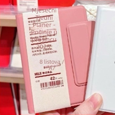 Bilježnica: Muji stil planer, prijenosni džep, jednostavan DIY odvojivi dizajn (1–50 stranica, sirova drvena celuloza)