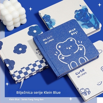 Kvadratna bilježnica s koncem vezanja, papir 40 g, 50–100 stranica, sladak stil