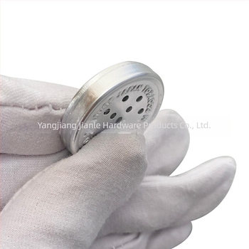 Okrugli mini aluminijski ovlaživač za cigare, marka Jane Le, prilagodljivost: Da, stil: jednostavan, lagani luksuz (Materijal: aluminij; Tip dodatka: ovlaživač za cigare; Marka: Jane Le; Prilagodljivost: Da)