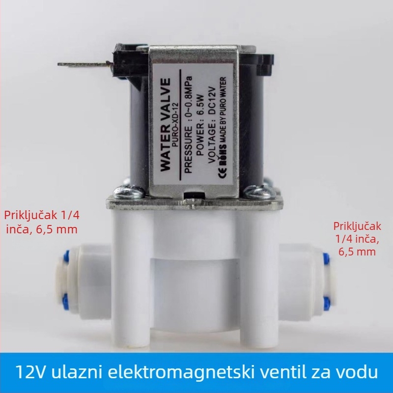 Ventil za pročišćivač vode sa 24V ulazom i 12V elektromagnetnim ventilom, automatsko ispiranje, 2/3 brze spojke