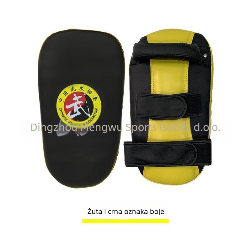 Zakrivljena ciljana ploha za trening boksa, Muay Thai i Taekwondo – PU materijal, model 40, težina 400 g, vertikalni stil