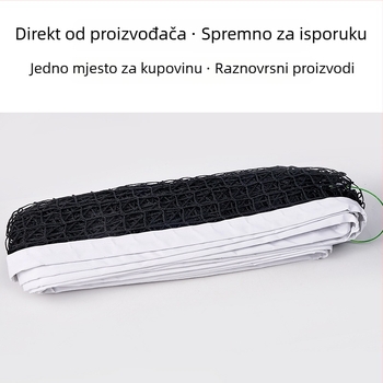 Teniska mreža, prijenosna, za unutarnje i vanjske uvjete, profesionalnog razreda, polietilenska mreža s čeličnom žicom