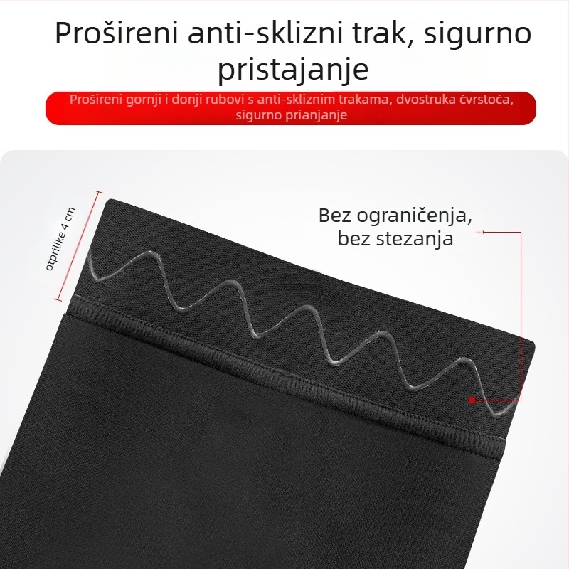 Sportski koljeni zaštitnici s kompresijom i zaštitom od udara — za košarku, SBR + prozračna mreža, silikonske protivklizne rubove, šivanje četiri igle šest niti