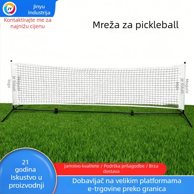 Pickleball mreža za unutarnju i vanjsku upotrebu – odvojiva, sklopiva, prijenosna, višedimenzionalna mreža za tenis (Marka: Jingyu; Kategorija: Stupac za lopte / stojak; Kategorija proizvoda: Teniski stupac; Materijal: Drugo; Primjena: stolni tenis)