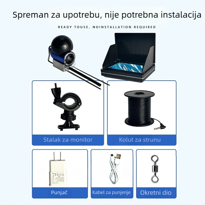 Nova kompletna vizualna postaja za otkrivanje ribe s podvodnom HD kamerom i noćnim vidom