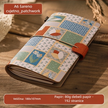 Notes s PU omotom i kopčom; Kreativan stil, unutarnji papir od drvne celuloze 100 g, 200–300 stranica