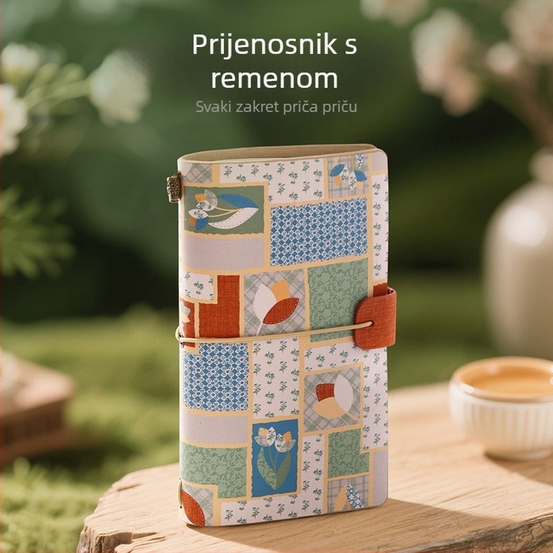 Notes s PU omotom i kopčom; Kreativan stil, unutarnji papir od drvne celuloze 100 g, 200–300 stranica