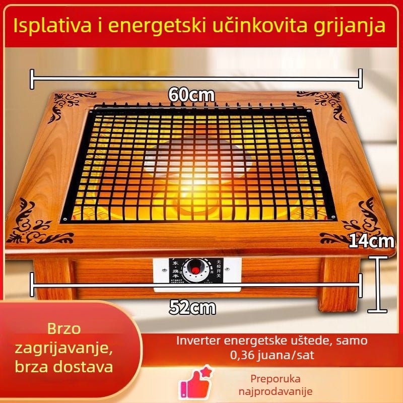 Grijač za stopala ispod stola, energetski učinkovit za kućnu upotrebu