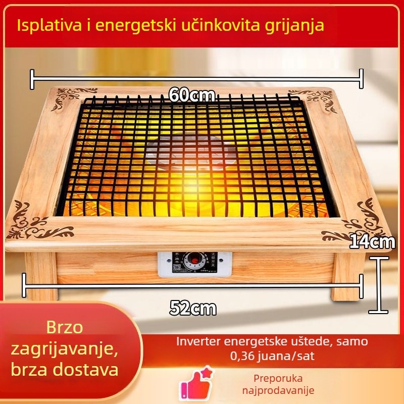 Grijač za stopala ispod stola, energetski učinkovit za kućnu upotrebu