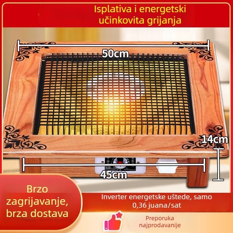 Grijač za stopala ispod stola, energetski učinkovit za kućnu upotrebu