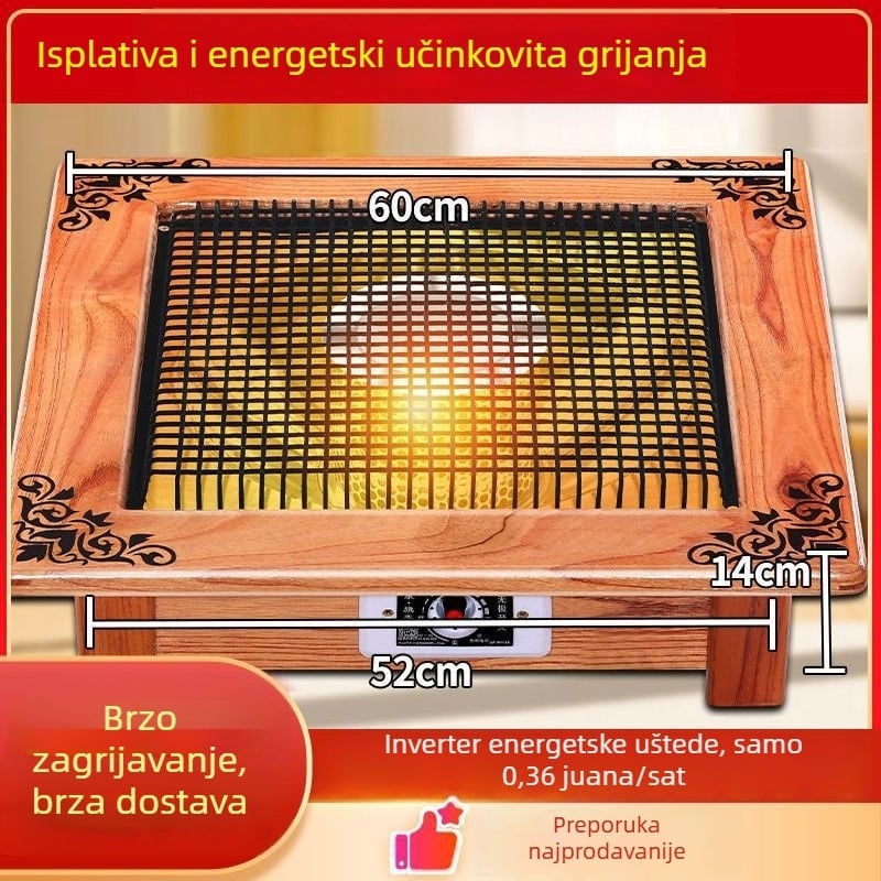 Grijač za stopala ispod stola, energetski učinkovit za kućnu upotrebu