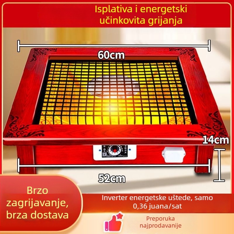 Grijač za stopala ispod stola, energetski učinkovit za kućnu upotrebu