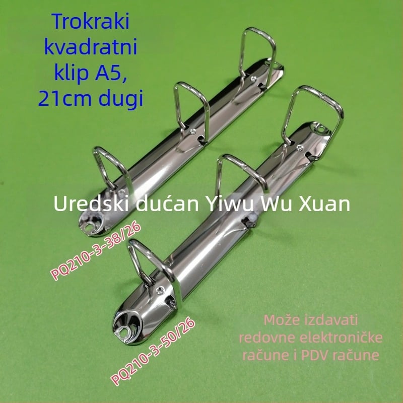 PQ210 - Metalni klips za povezivanje, tri rupe, kvadratni oblik, Q oblik dizajn
