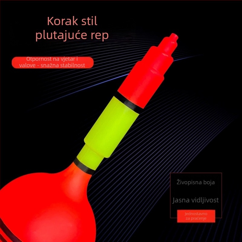 Vertikalni plovak za ribolov – dugačak bacanje, plastično tijelo, veliko trbuh, morski ribolov