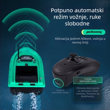 GPS brod za mamac s automatskim vraćanjem, daljinskim upravljanjem, dostavom kukice, dugim bacanjem, vučom mreže i snažnim fish finder-om