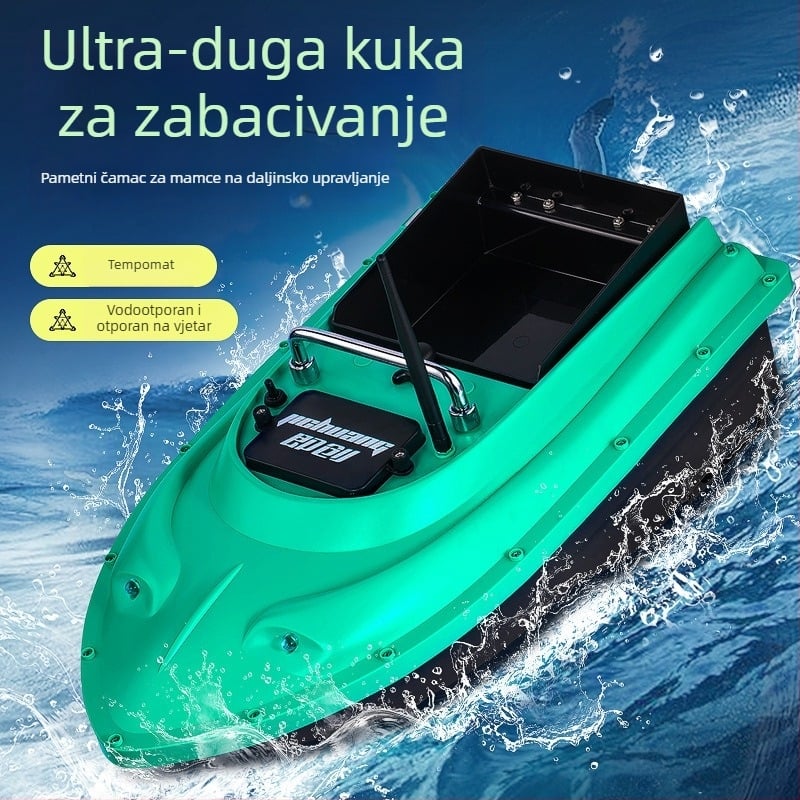 GPS brod za mamac s automatskim vraćanjem, daljinskim upravljanjem, dostavom kukice, dugim bacanjem, vučom mreže i snažnim fish finder-om