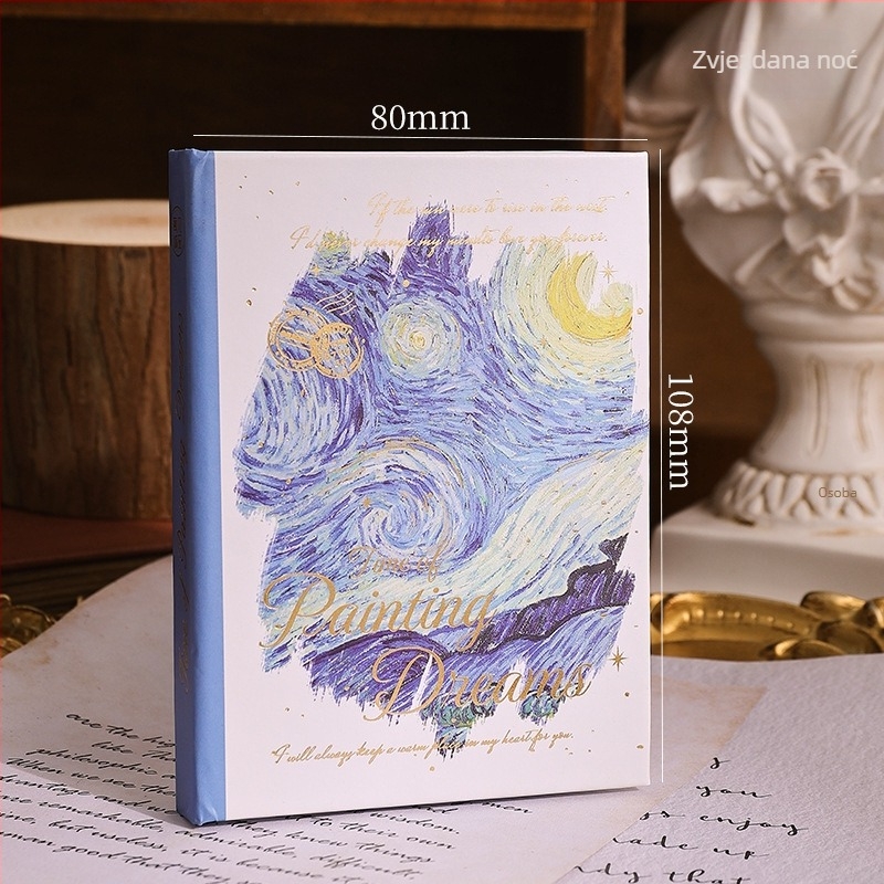Bilježnica Chengpin, Nostalgijski retro stil, Dream Time serija (180 stranica, unutarnji papir 100 g, unutarnji materijal: sirova drvna pulpa, korica od papira)