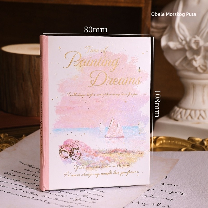 Bilježnica Chengpin, Nostalgijski retro stil, Dream Time serija (180 stranica, unutarnji papir 100 g, unutarnji materijal: sirova drvna pulpa, korica od papira)