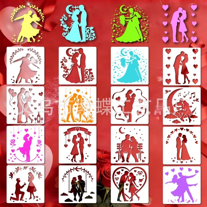 Šablona za DIY sprejanje boja – PET ploča SJX-167; ekskluzivni izvoz; IP prava: Ne