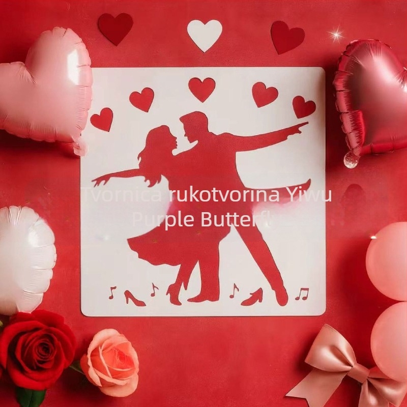 Šablona za DIY sprejanje boja – PET ploča SJX-167; ekskluzivni izvoz; IP prava: Ne