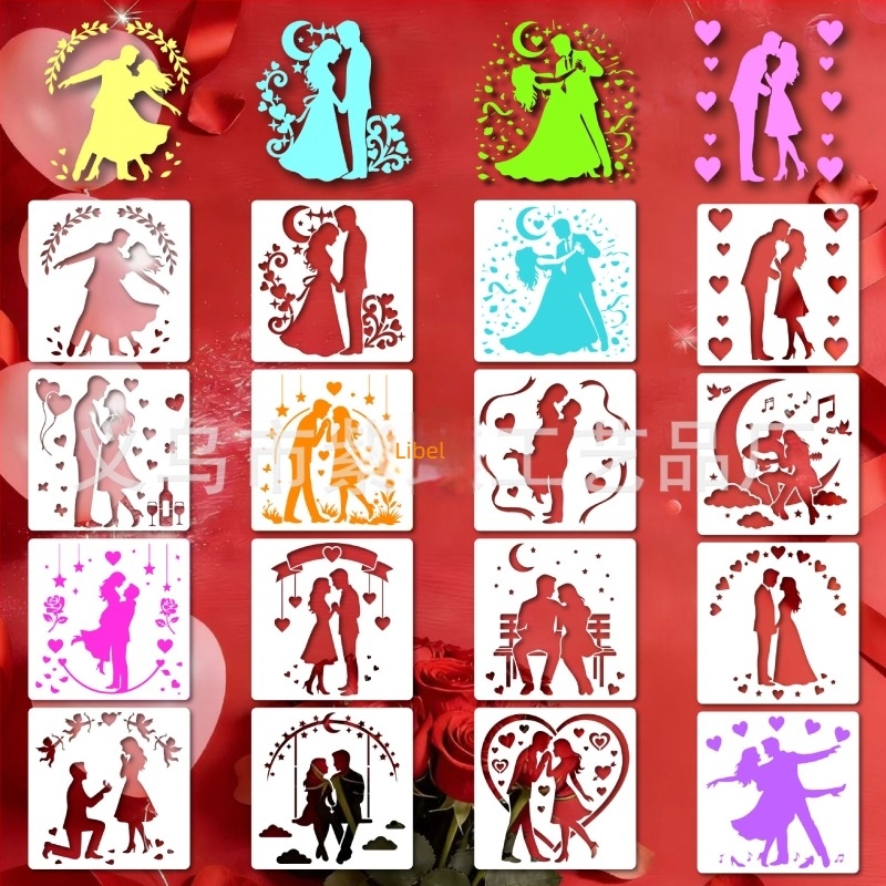 Šablona za DIY sprejanje boja – PET ploča SJX-167; ekskluzivni izvoz; IP prava: Ne