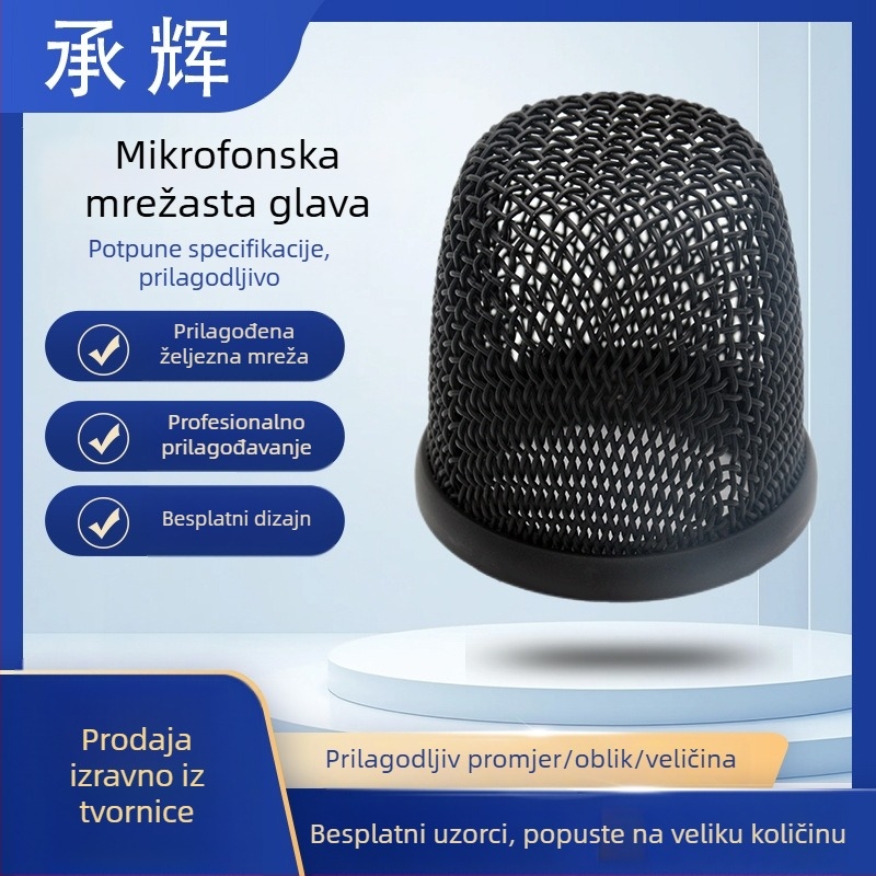 Mikrofon s pletenom metalnom mrežom glavom – Chenghui Metal, audio oprema