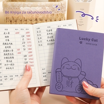 Bilježnica George Willsons: vezanje koncem, Dowling papir, 100 g, 100–200 stranica, kreativni dnevnik financija za kućne financije i dnevne troškove