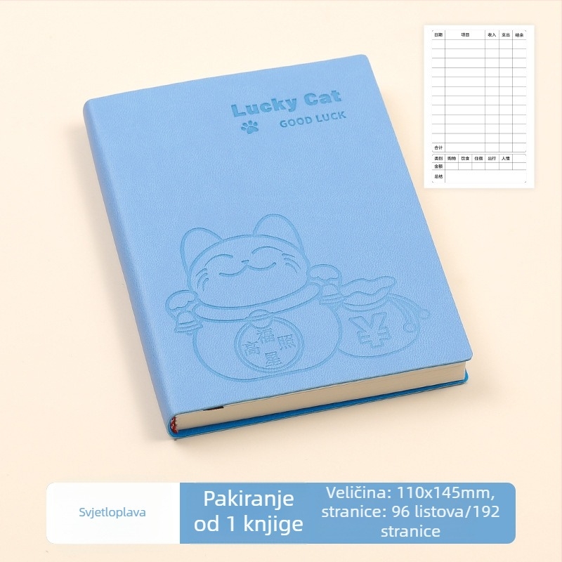 Bilježnica George Willsons: vezanje koncem, Dowling papir, 100 g, 100–200 stranica, kreativni dnevnik financija za kućne financije i dnevne troškove