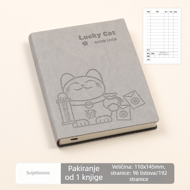 Bilježnica George Willsons: vezanje koncem, Dowling papir, 100 g, 100–200 stranica, kreativni dnevnik financija za kućne financije i dnevne troškove